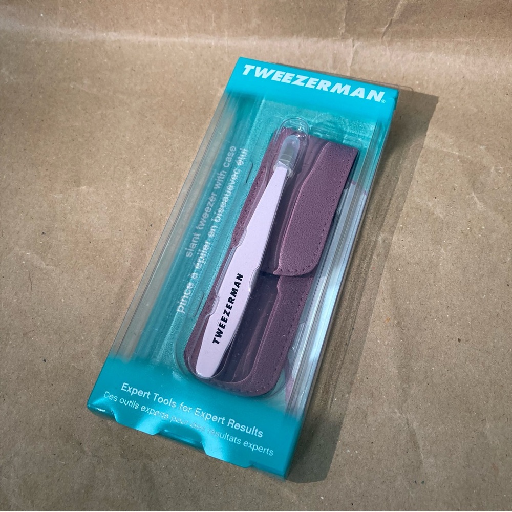 Tweezerman slant tweezer with case